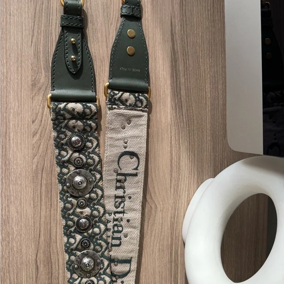 Dior Mini Saddle Bag with Embellished Strap - Picture 10 of 16